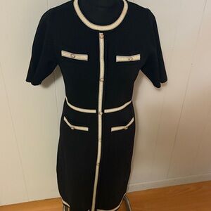 Elegant Black and Gold Women's Dress